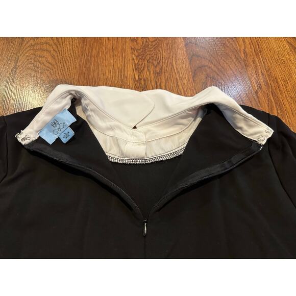 Cece Women's Embellished Layered Look Top Black Sz L Chic Effortless Style - Picture 4 of 10